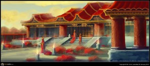 Внутренний двор храма знаний