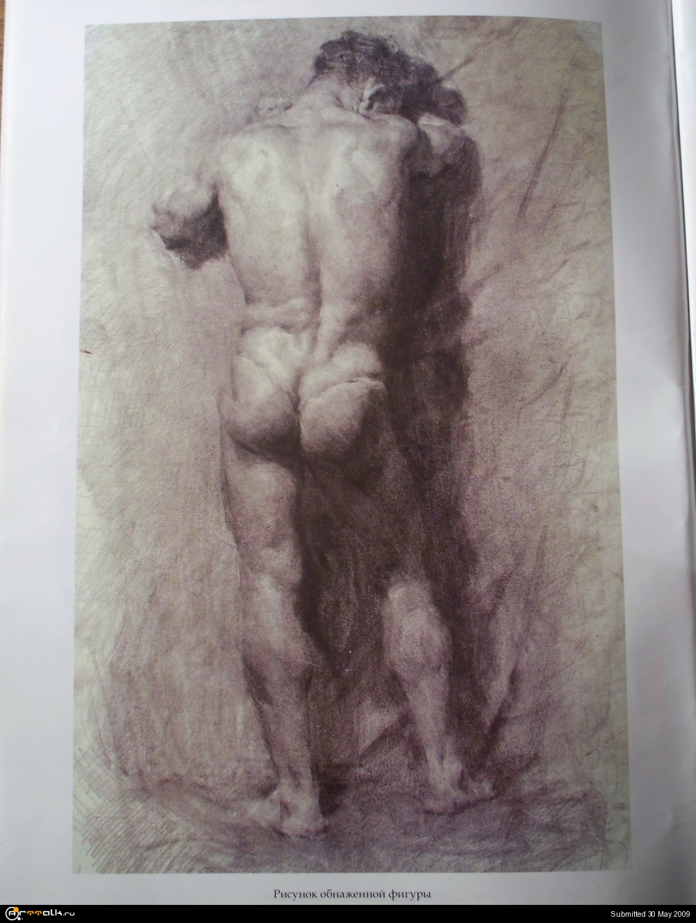 Микеланджело натурщик со спины