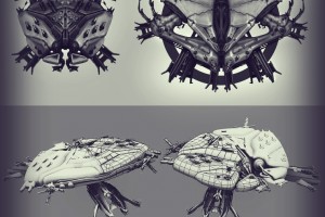 Концепт-арт кораблей пришельцев