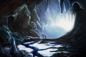 Couple In Winter Cave