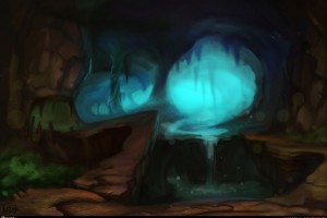 в пещере