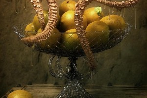 Monster Near A Basket Of Lemons