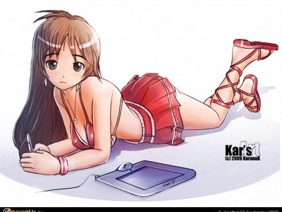 Girl_with_tablet_by_KaranaK.jpg