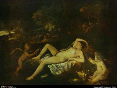 Никола Пуссен. Спящая Венера и купидоны.jpg