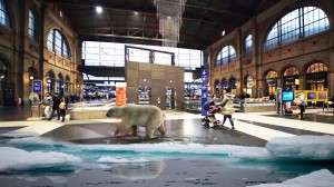 Рекламная кампания дополненной реальности - виртуальный полярный медведь от GameYan 3d Production HUB